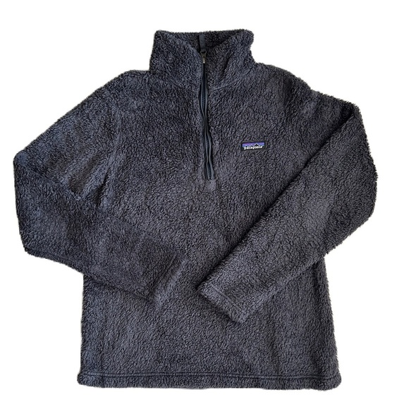 Patagonia Women's Smolder Blue Fleece Los Gatos Quarter ¼ Zip Pullover Large - Picture 2 of 12